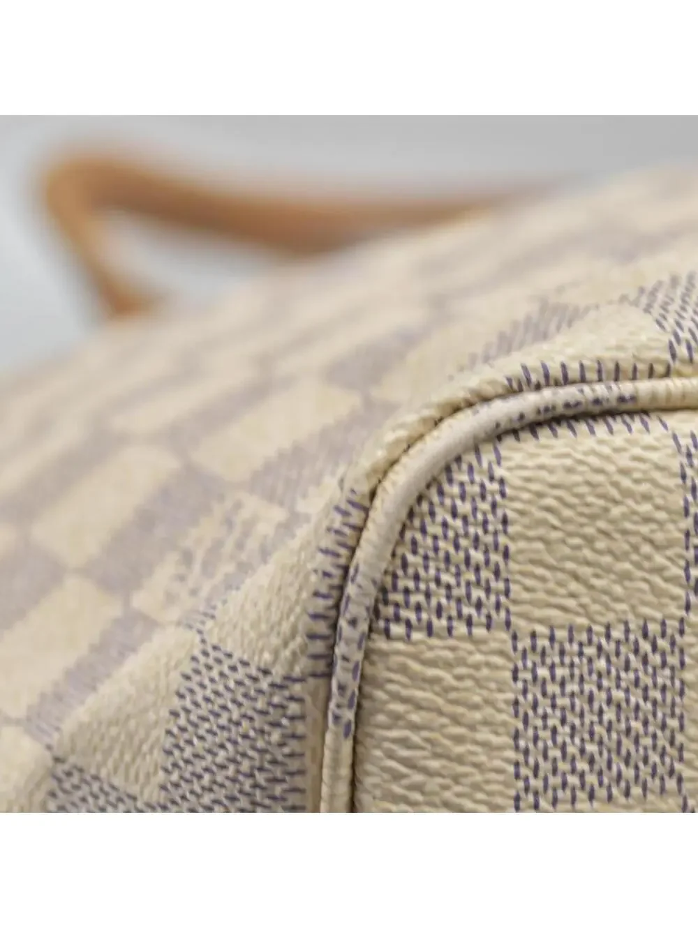 $2170 Louis Vuitton Damier Azur Neo Neverfull MM Rose